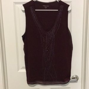 Purple sequined tank